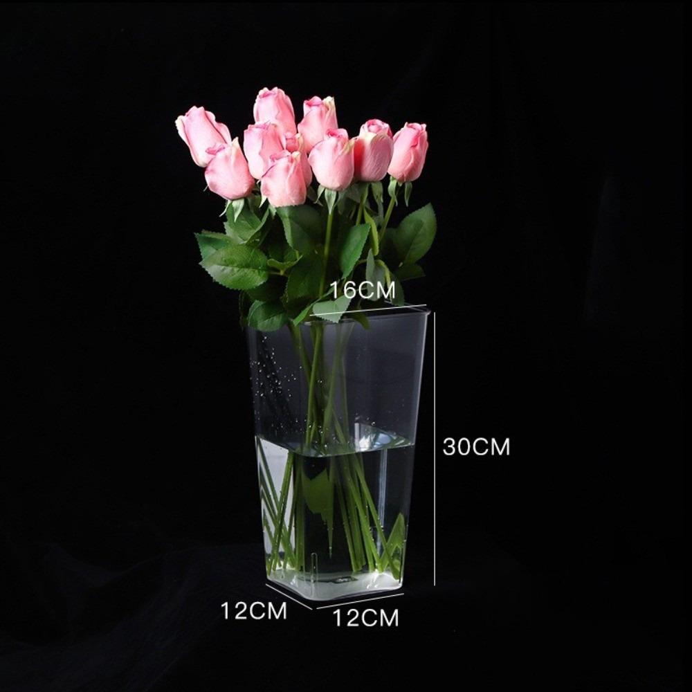 Modern Flower Vase Acrylic Deep Water Flower Pot New Floating Candle Holder Home Decoration