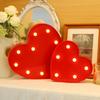 Romantic Red Heart-Shaped Decorative Night Light Battery-Powered Energy-Saving Desk Lamp For Bedroom Wedding Proposal Valentine'S & Mother'S Day
