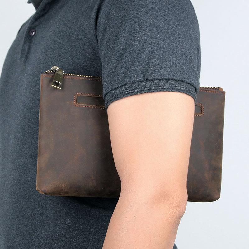 Cool Fashion Leather Clutch Wallet Evening Party Hand Purse For Men Women Male Female Zipper Long Purse Big Leather Wallet