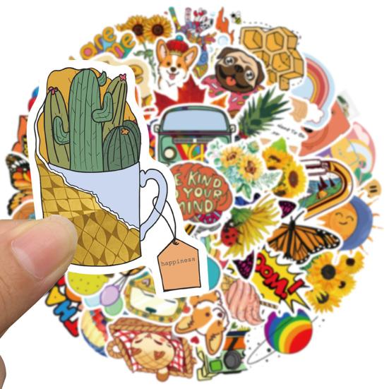 50Pcs Exquisite Ice Cream Decorative Sun-resistant Laptop Luggage Journal Album Scrapbook Stickers Children Gift