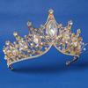 Baroque Crystal Crown Tiara for Women Rhinestone Prom Diadem Headband Bridal Wedding Hair Accessories Jewelry Crown Tiara Gift