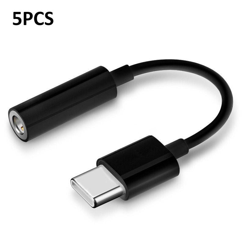 USB Type C To 3.5mm Aux Adapter Type-c 3.5mm Jack Audio Cable Connector Earphones Cable Audio Converter Headphones Accessories