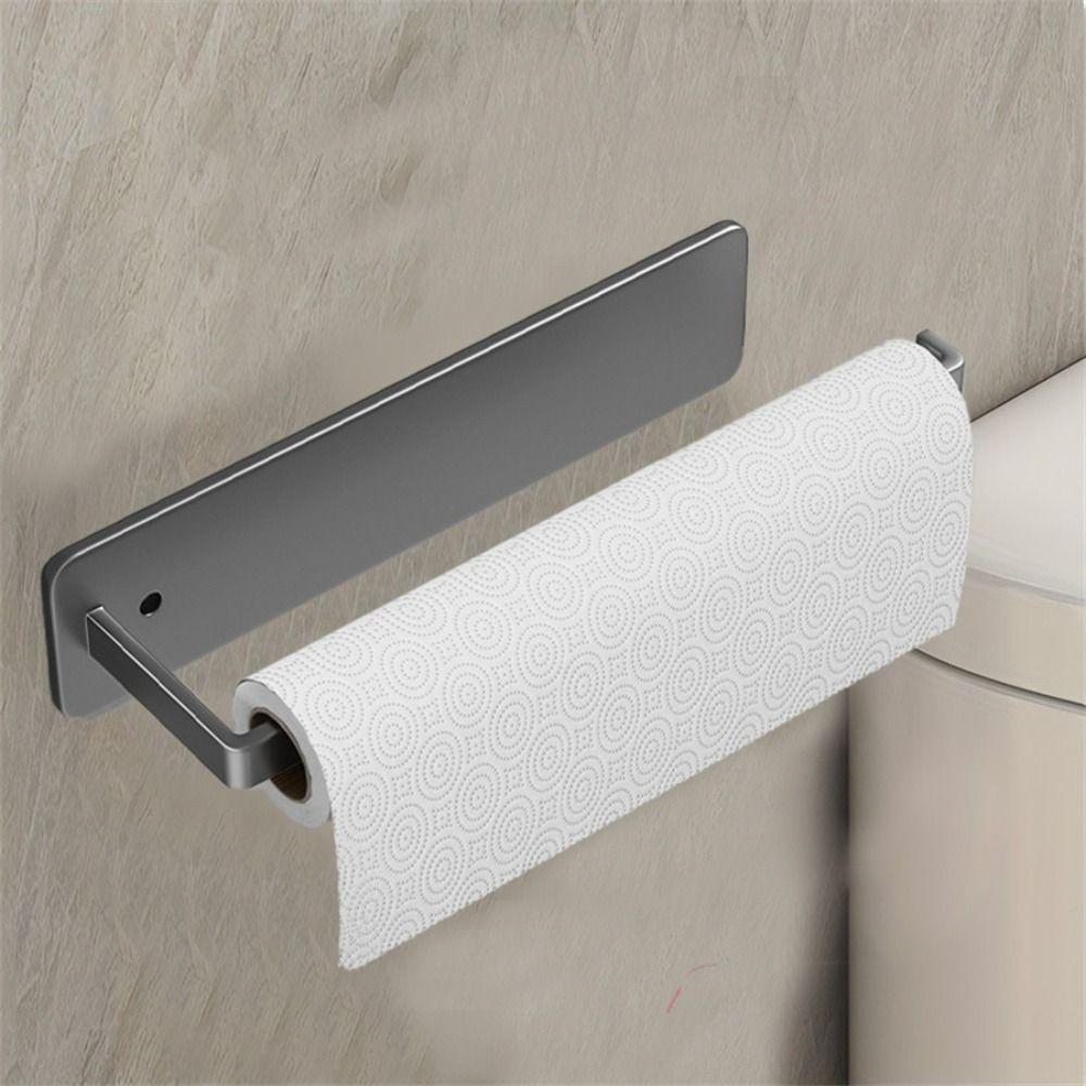 Carbon Steel Paper Towel Holder Sleek Grey/ Black/ White Roll Paper Holder  Versatile