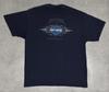 [USED] Made In USA Harley-Davidson Blue Flame Double-Sided T-Shirt