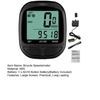 Wireless Bicycle Speedometer Bike Computer with LCD Display Waterproof Easy Installation Battery Powered Odometer Cycle Bike Computer
