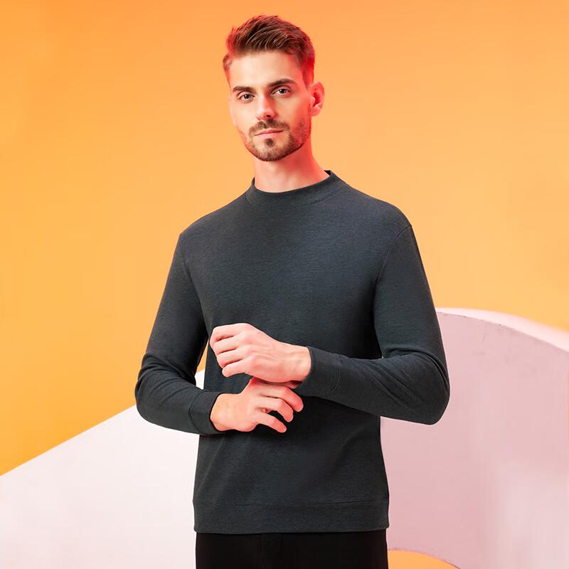 OEING Herren Lyocell Tencel Kaschmir Thermounterhemd mit Rollkragen