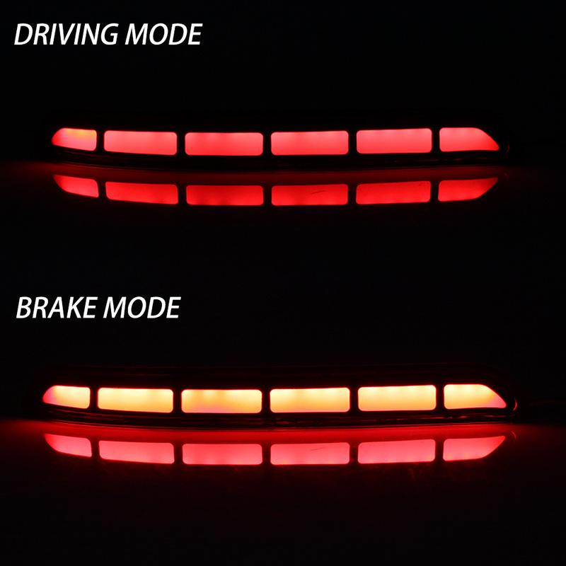 For TOYOTA INNOVA CRYSTA 2016-2022 Rear Bumper Light Left Right Tail Brake Stop Lamp DRL Reflector Lights Assembly