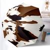 1 pièce Parapluie Automatique Robuste à 8 Baleines, Parapluie Vintage à Imprimé Vache, Imprimé Numérique, Parapluie Pliable pour Utilisation Extérieure en Déplacement