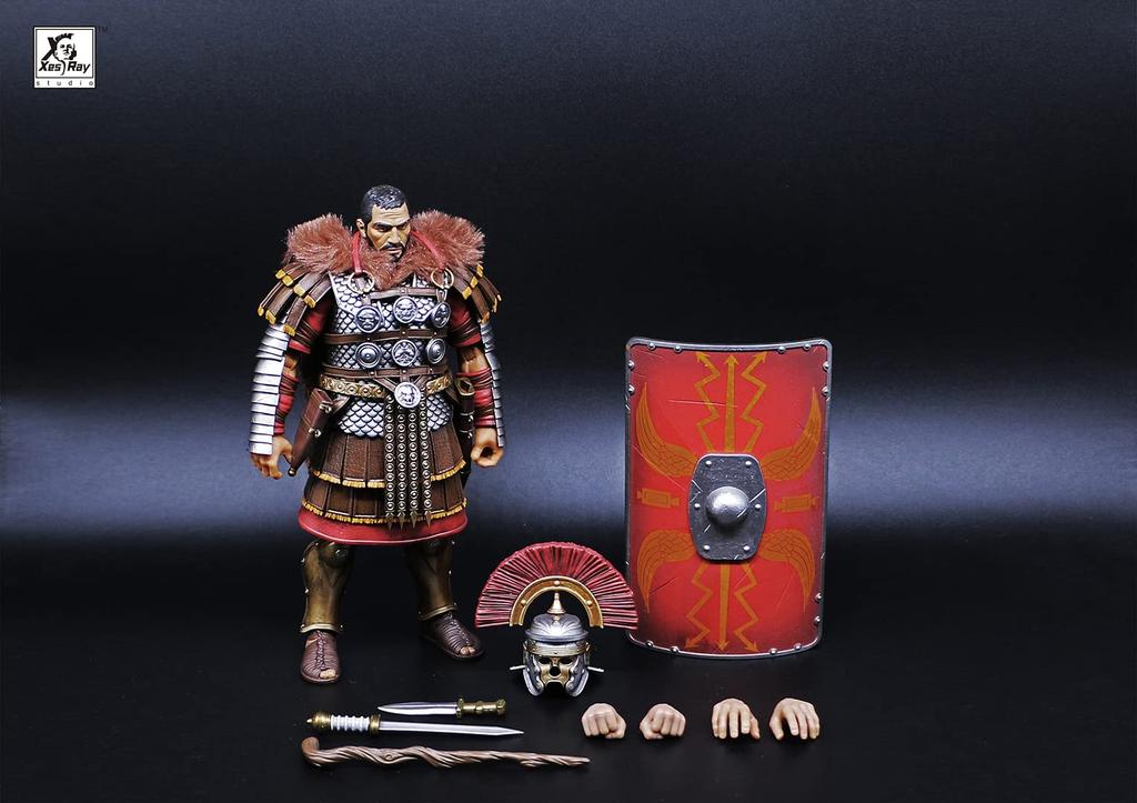 XESRAY STUDIO für 016 Roman Legion Centurion Maßstab PVC ABS bemalt bewegliche Figur "Fight Glory" 1/12 &