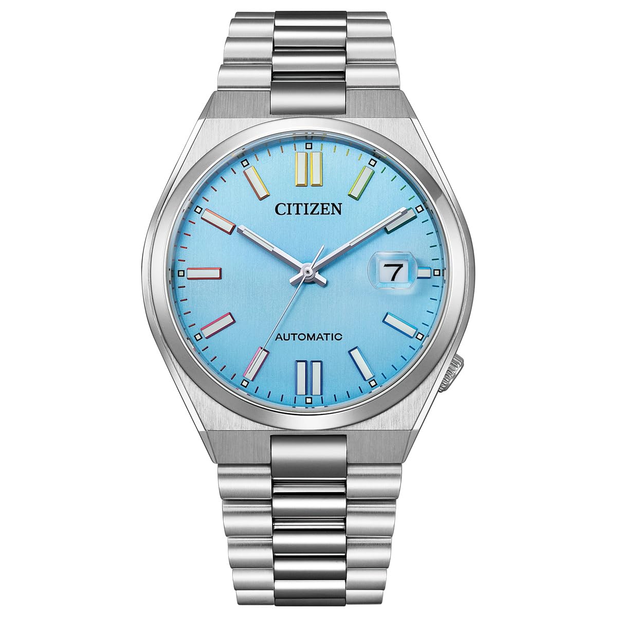 

Citizen TSUYOSA Collection Automatic Mechanical Turquoise Silver NJ0151-53L Men s Watch, Hand-Wound, Waterproof, Blue,