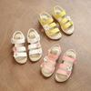 21-36 Plus Size Summer Beautiful Roman Children Sandals Girls Princess Flower Soft Beach Garden Shoes Kids Flat Sandals