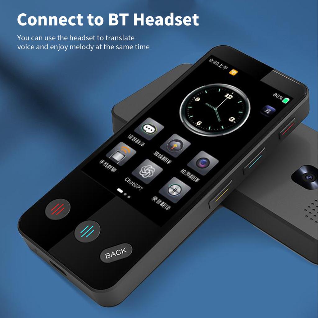 Language Translator Device Two Way MultiLanguage Translator 3.4" IPS Screen Instant Translation
