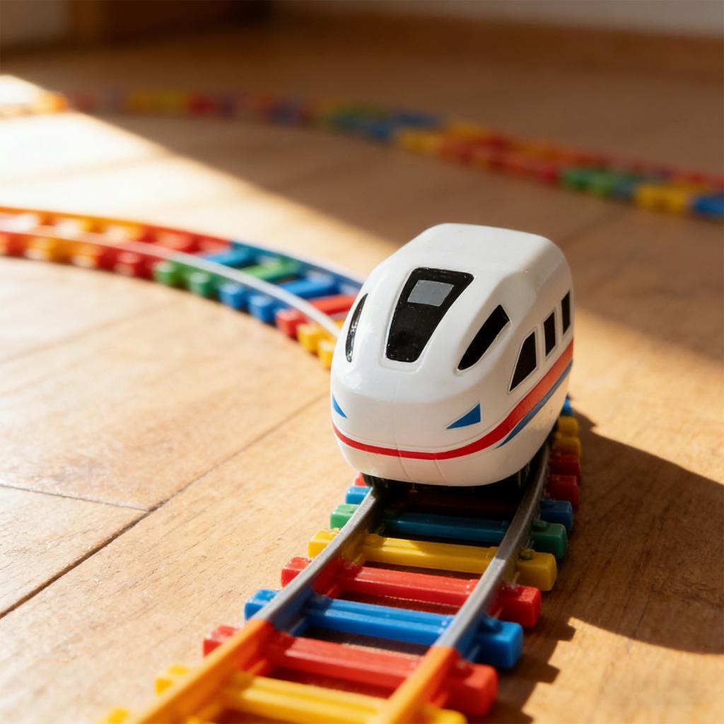 Electric Magnetic Rail Train Set Christmas Birthday Gifts Rail Car Train Toy for 3 4 5 6 7 8 Years Old Boys Girls