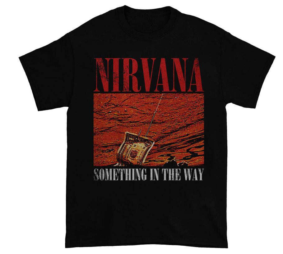 26 NIRVANA SOMETHING IN THE WAY NEW BLACK T-SHIRT Unisex T-Shirt L