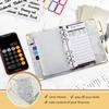Budget Binder A6 12 Color Budget Sheets Zipper Bags 24 Labels 2 English Labels Cash Envelope Binder for Budgeting