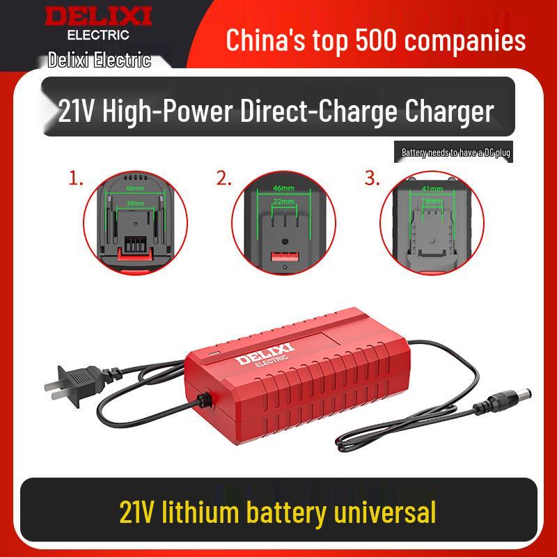 Delixi 21V Lithium Fast Charger for Drill & Hammer Tool Accessories