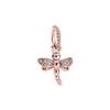 New Charms Sparkling Rose Gold Airplane, Globe & Suitcase Triple Heart Winged Angel Diy Jewelry Gift Fit Original Bracelet Beads