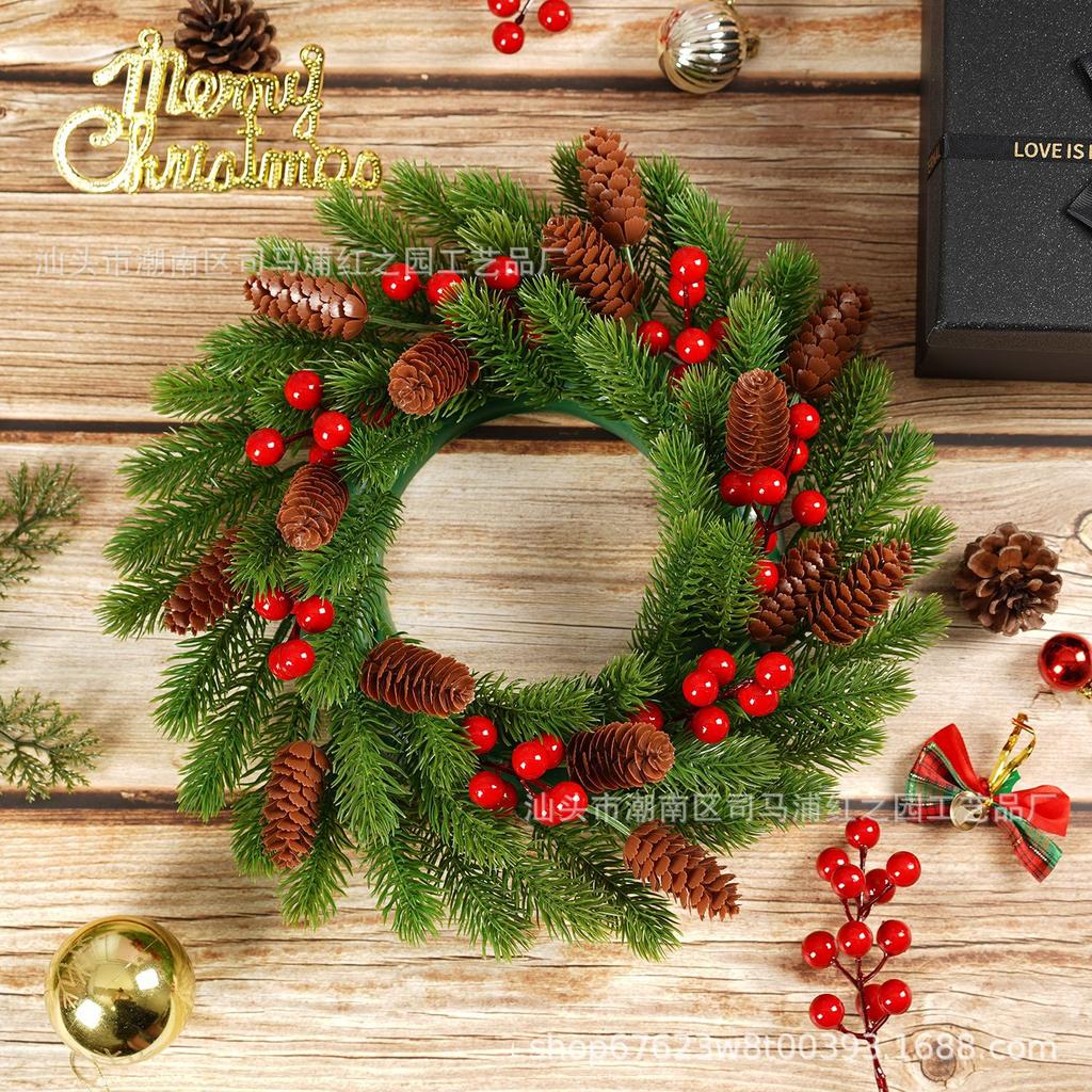 Christmas Decorations, Artificial Wreaths, Fake Green Plants, Home Decoration, Window Arrangement, Door Hanging Wreaths, Christmas Decoration
