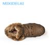 MIXIDELAI  New Men Boots Winter Outdoor Sneakers Mens Snow Boots Keep Warm Plush Boots Plush Ankle Snow Work Casual Shoes
