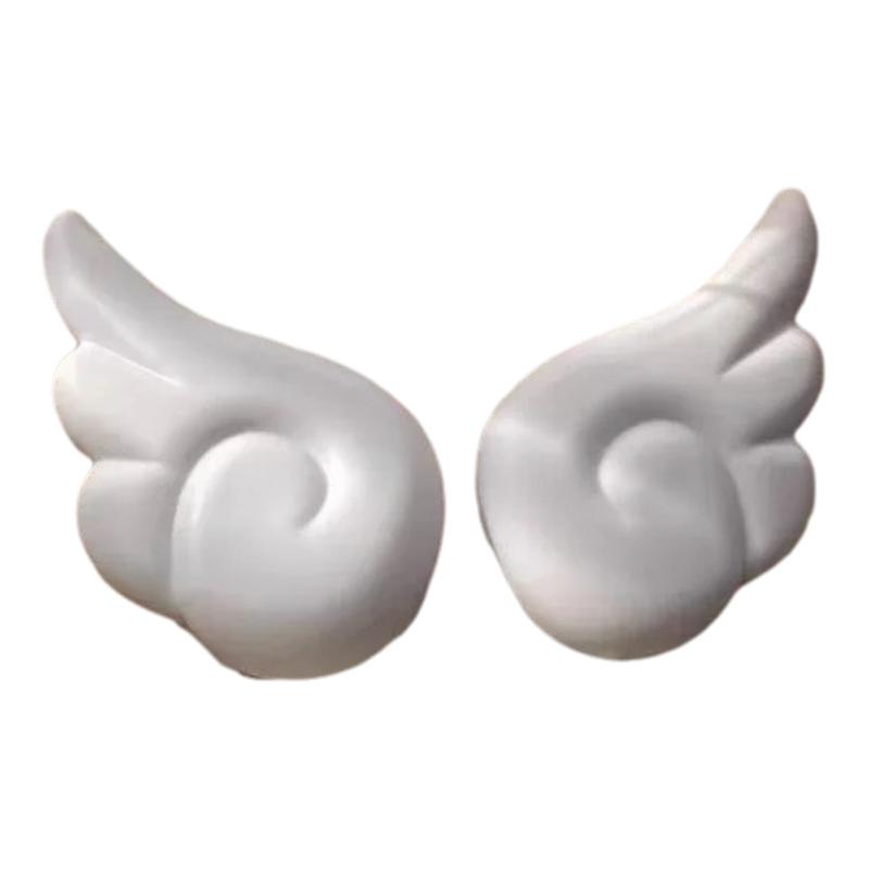 1 Pair Cartoon Girl Gift Shoes Buckle Diy 3D Hole Shoe Accessories Lovely Angel Wings Hole Shoe Charms Decoration