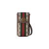 Ophidia Tracolla Regolabile Rimovibile Borsa a Tracolla in Tela per Telefono Borse Mini da Uomo Beige Ebano 746307-96IWT-8745