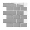 Self-adhesive 3D Stereo Wall Stickers Waterproof Oil Proof Backsplash Wall Decals Brick Design Moisture-proof