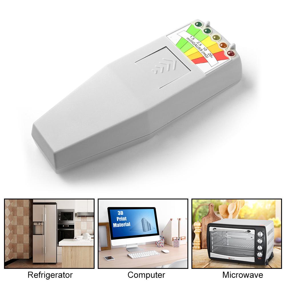 K2 Digitaler Elektromagnetischer Feldstrahlungs-Tester Handheld 5 LED Gauss EMF-Messgerät für Geisterjagd Persönliche Sicherheit