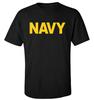 Yellow NAVY Letter Print T-Shirt