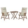 Balcony Furniture Set Table 2 Chairs Furniture for Terrace Balcony Wooden