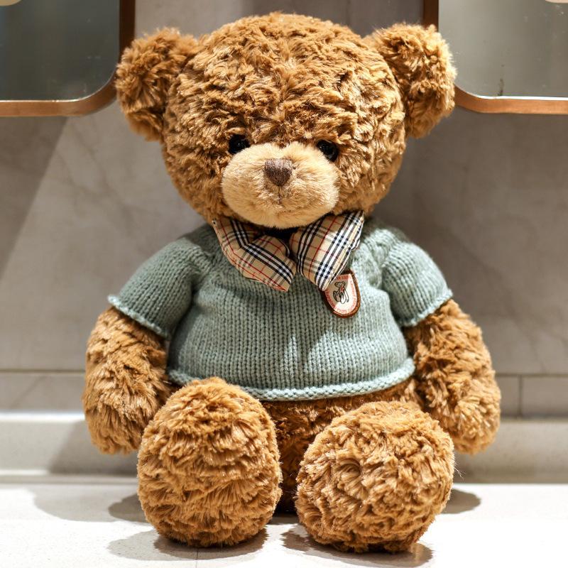 Hug Baby Cute Teddy Bear Doll Sleeping On The Bed Pillow Doll To Give Girls Birthday Gifts