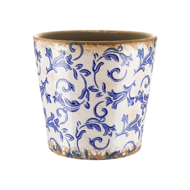 Retros Ceramic Planter Featuring Drainage Holes For Healthy Plant Growth Elegant For Home Office Indoor Outdoor Use