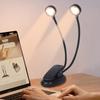 12-Speed Adjustable LED Clip On Reading Light Clamp Night Reading Lamp  Study Learning