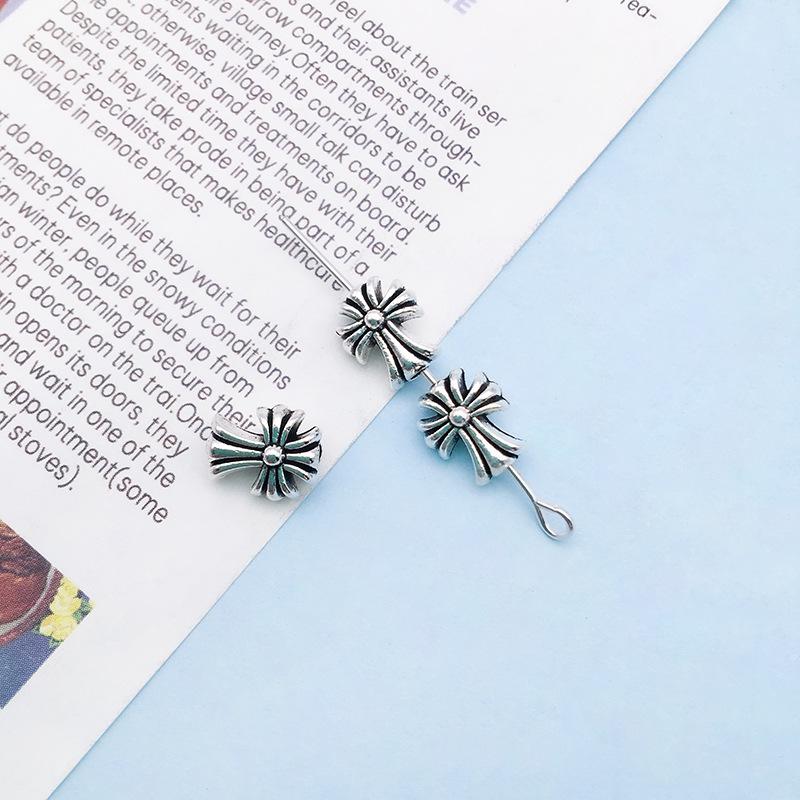 Retro Antique Tibetan Silver Spacer Beads for DIY Jewelry - Large Hole Alloy Beads for Bracelets & Necklaces