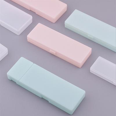 Etui na ołówki Szkoła Biuro Proste Matowe Przezroczyste Pudełko Plastikowe Mrożone Różowe Zielone Białe Długopisy Przechowywanie Artykuły papiernicze