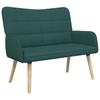 2 Seater Sofa In Dark Green 115 X 61 X 87 Cm Fabric