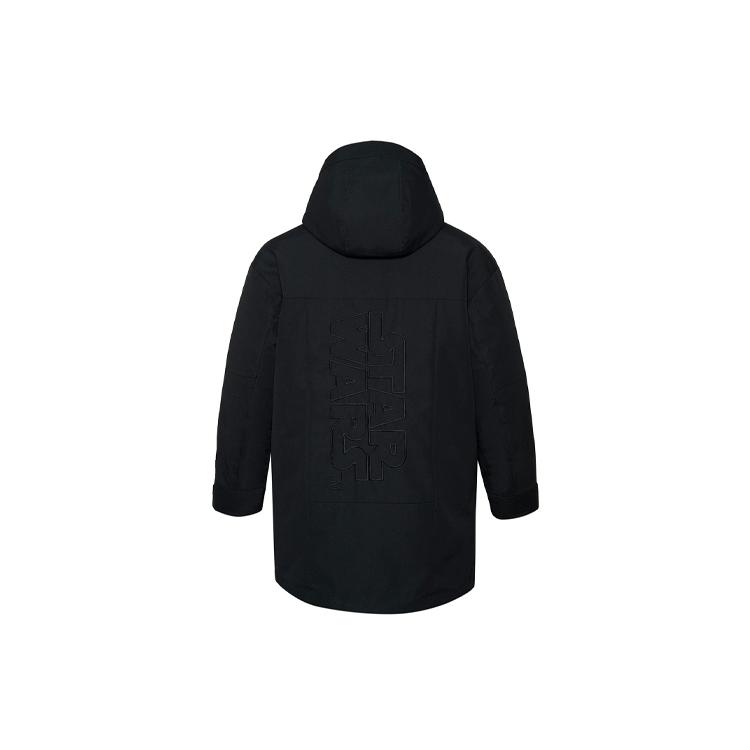 Li Ning Down Jackets Men's Black Hooded Moderate Other AYMR211-1