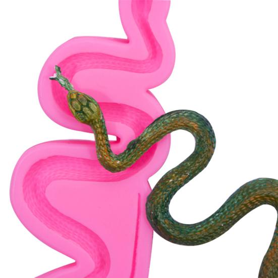 Snake Mold Flexible Silicone Halloween Design Fondant Mould