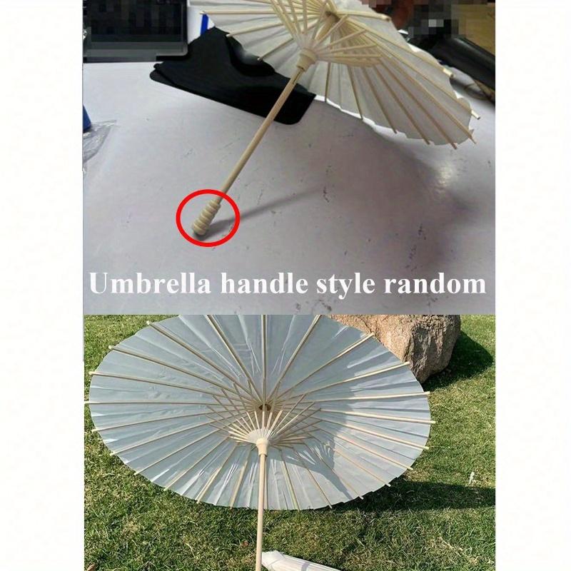 1 Pc, DIY Painting White Paper Umbrella, Bride's Parasol, Wedding Decoration Creative Gift, Birthday Gift, Wedding Photography Props