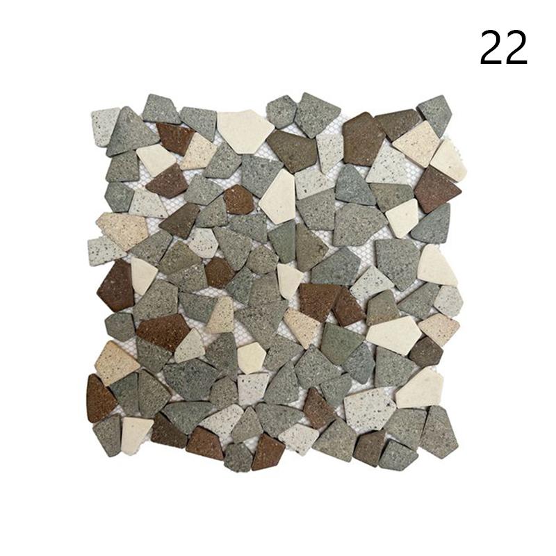 30x30cm Barevné Keramické Štěrkové Mozaikové Dlaždice Horký Pramen Bazén Rybičky Bazénové Fragmenty Toaleta Protiskluzová Dlaždicová Deska Podlaha Stěna Dekorace DIY