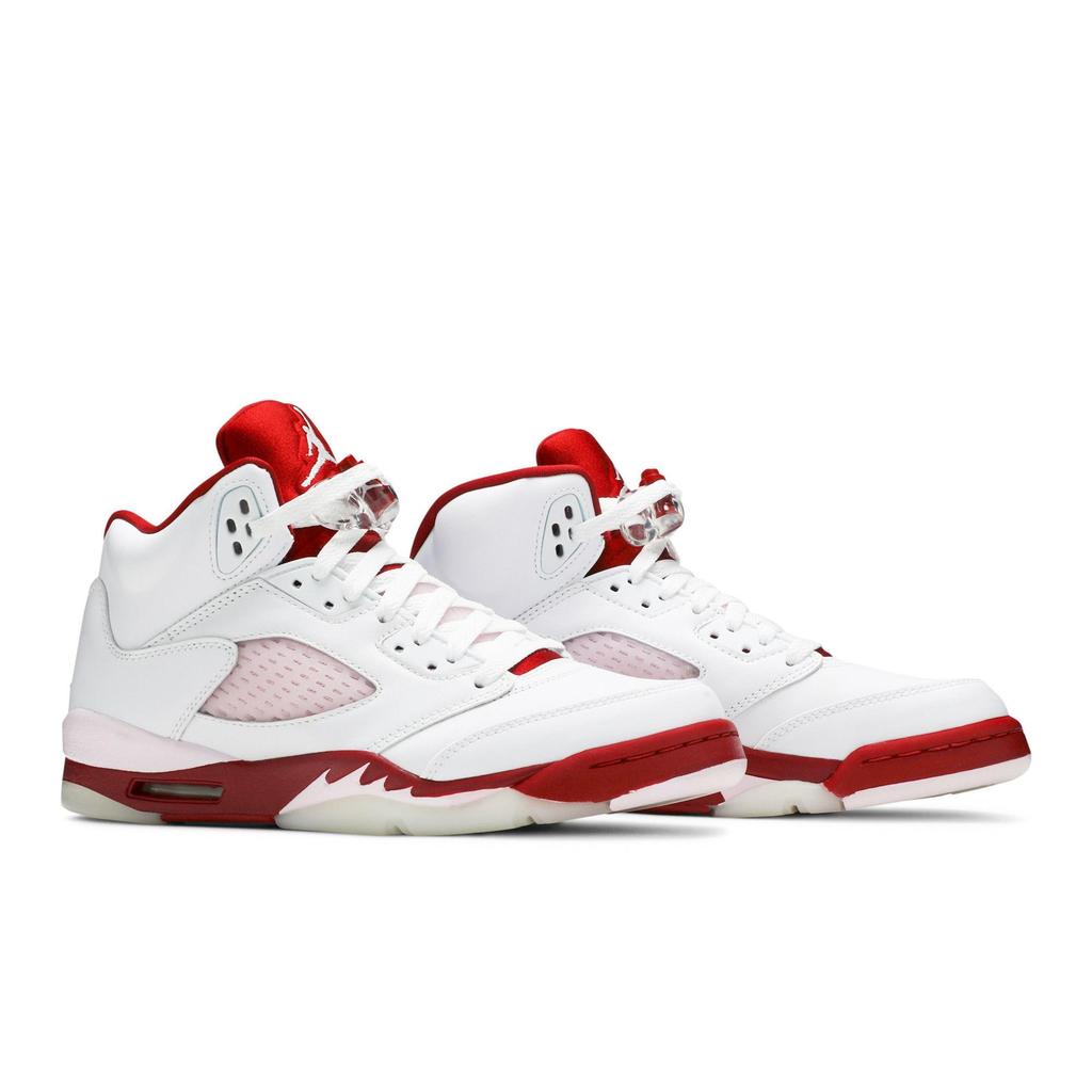Air Jordan 5 Retro Grade School 'Pink Foam' (Unisex) White / Pink Foam / Gym Red Kids' Basketball Shoes 440892 106