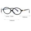 Retro Oval Small Frame Myopia Glasses Bookworm Women's Anti Blue Light Glasses Optical  Decorative Eyeglasses 0 TO -4.0