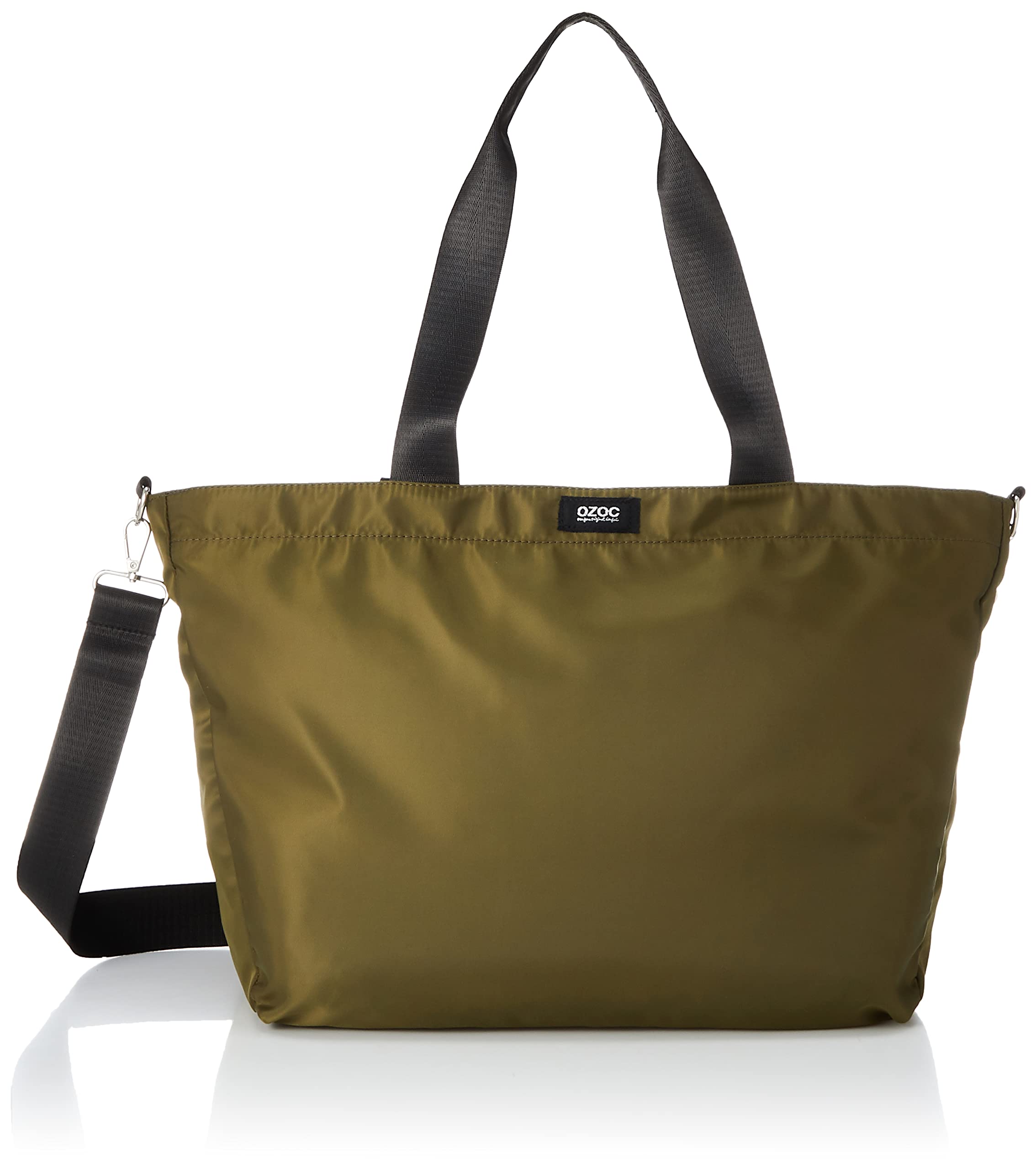 

OZOC Soria 50267 Women s Khaki Shoulder Bag, Tote Bag, 2-Way, Crossbody, or Shoulder Strap, Water-Repellent Nylon