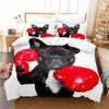 Bulldog Duvet Cover Set Polyester Bulldog Twin Bedding Set Black as well as White Style Animal Theme Double Queen King Size Quilt Cover