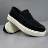 2026 old money style men's leather business casual British style Doudou shoes open smile light shoes men