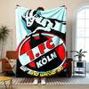 FC Cologne  Soft and comfortable flannel Suitable for sofas living rooms outdoor camping travel and also makes a great anniversary gif