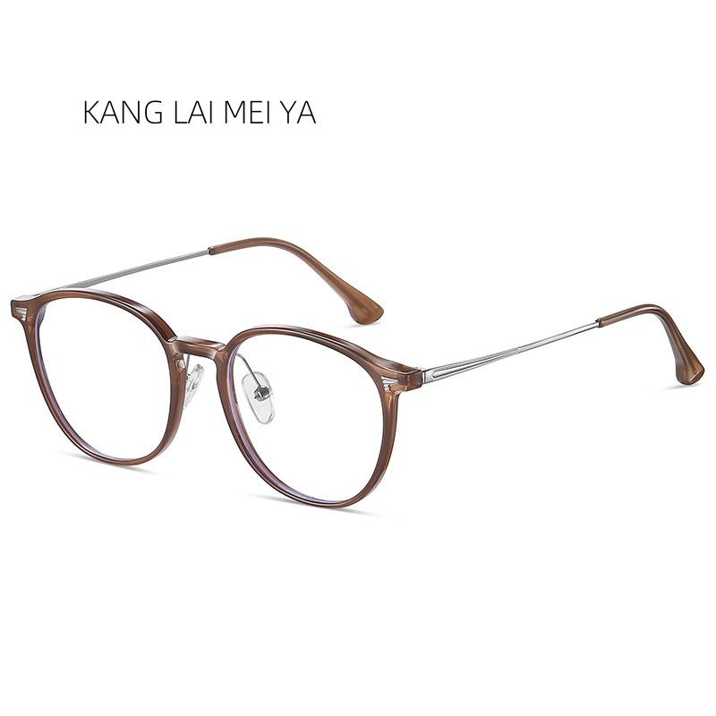 

2025 Новые очки с круглой оправой, защищающие от синего света, для женщин в Европе и Америке, классические модные очки для близорукости в маленькой оправе TR Frame