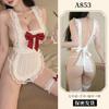 Sexy Lingerie Playful Maid Naked Back Dress Sexy Pure Lust Ruffle Edge Apron Lace Passion Free Uniform