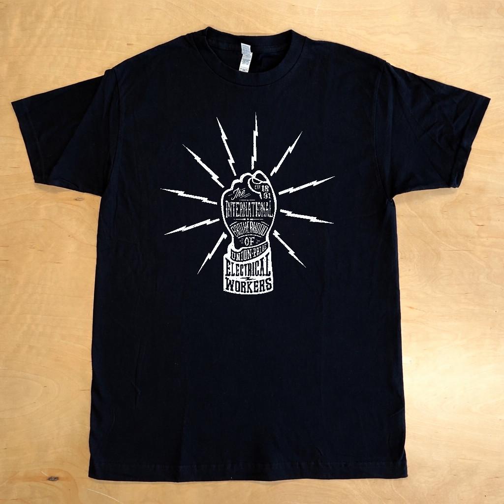 IBEW Clenched Fist T-Shirt – Sizes S to 4xl, Comfortable & Durable XL
