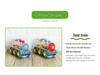 Transparent Rotating Locomotive with Colorful Lights and Music - Children's Birthday Gift