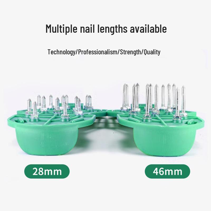 

Studded Anti-Slip Shoes for Cement & Epoxy Floor Construction and Garden Soil Aeration 2.8cm Stud
